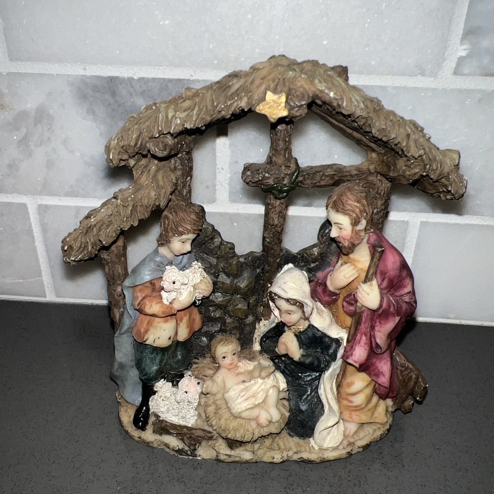2002 The AIM Group 1st in Series Nativity Scene Merry Christmas 2002